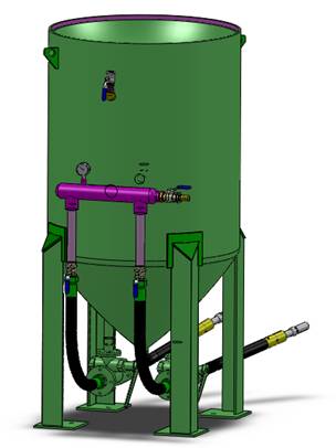 TS-900-2開放式噴砂機 （手動控制）